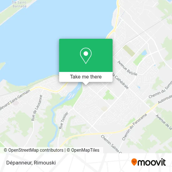 Dépanneur map
