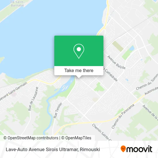 Lave-Auto Avenue Sirois Ultramar map