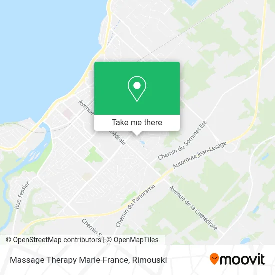 Massage Therapy Marie-France map