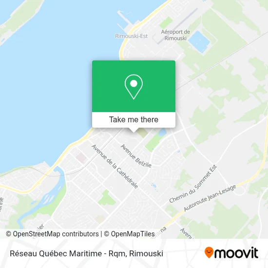 Réseau Québec Maritime - Rqm map