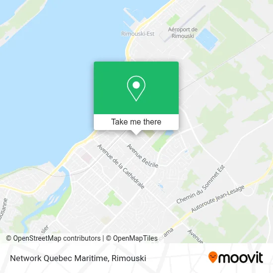 Network Quebec Maritime map