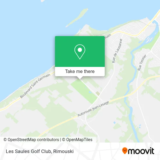 Les Saules Golf Club map