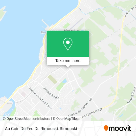 Au Coin Du Feu De Rimouski map