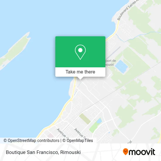 Boutique San Francisco map