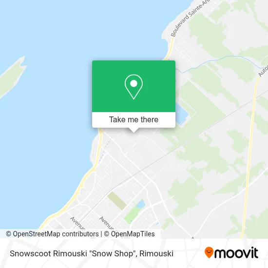 Snowscoot Rimouski "Snow Shop" map