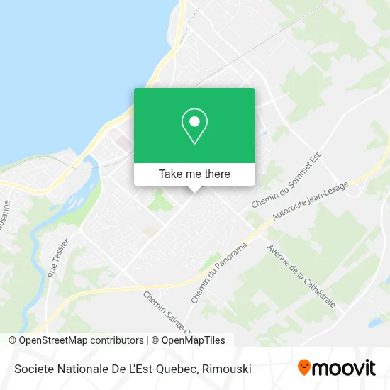 Societe Nationale De L'Est-Quebec map