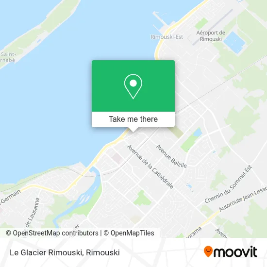 Le Glacier Rimouski map