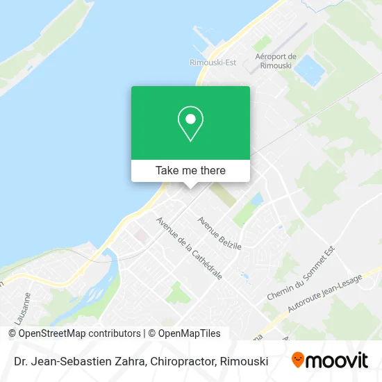 Dr. Jean-Sebastien Zahra, Chiropractor map