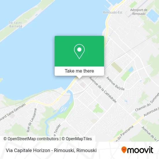Via Capitale Horizon - Rimouski map