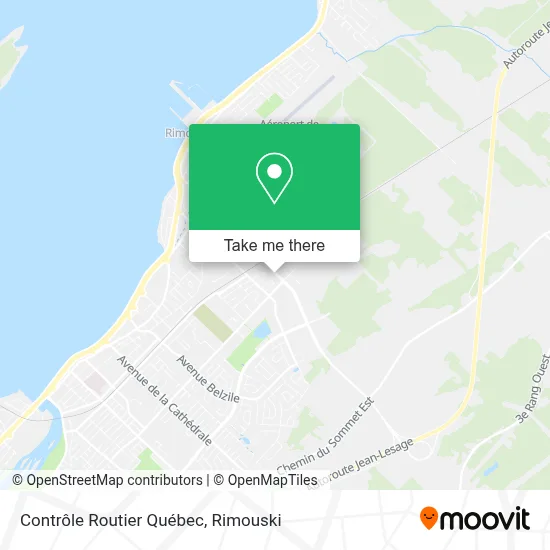 Contrôle Routier Québec map