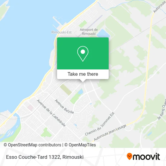 Esso Couche-Tard 1322 map