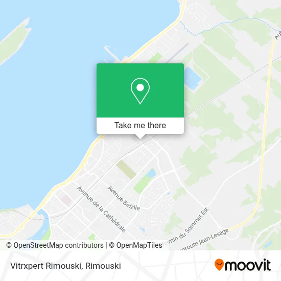 Vitrxpert Rimouski map