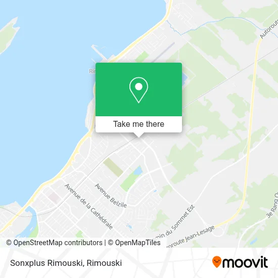 Sonxplus Rimouski map