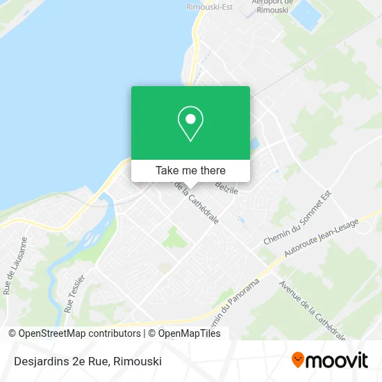 Desjardins 2e Rue map
