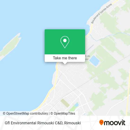 Gfl Environmental Rimouski C&D map