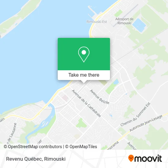 Revenu Québec map