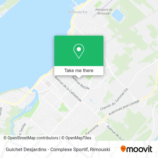 Guichet Desjardins - Complexe Sportif map