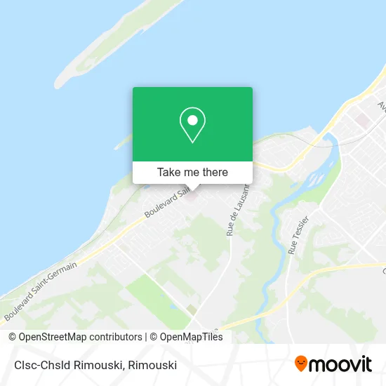 Clsc-Chsld Rimouski map