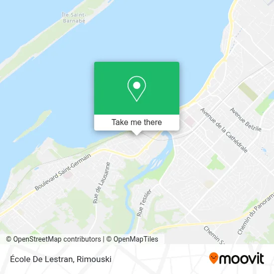 École De Lestran map