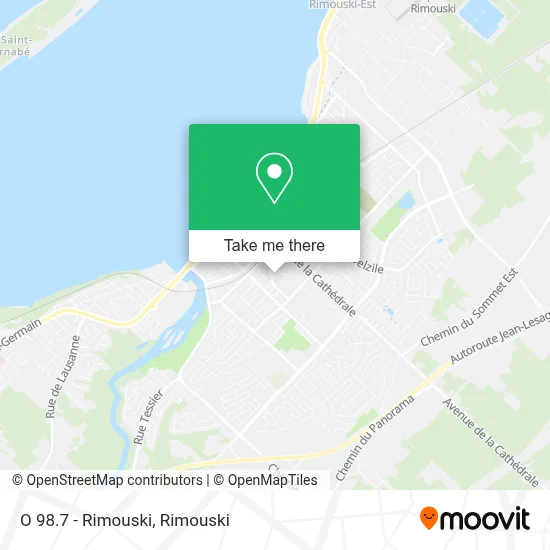 O 98.7 - Rimouski map
