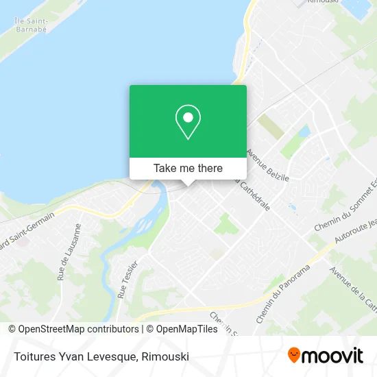 Toitures Yvan Levesque map