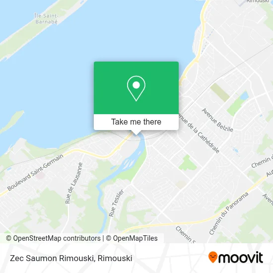 Zec Saumon Rimouski map