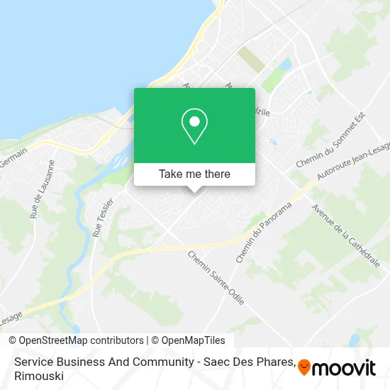 Service Business And Community - Saec Des Phares map