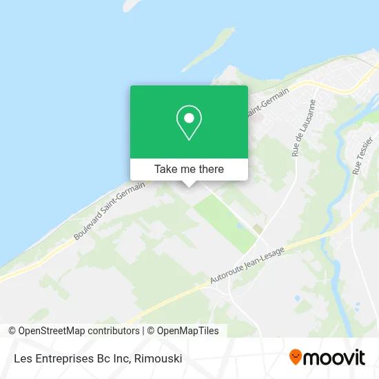 Les Entreprises Bc Inc map