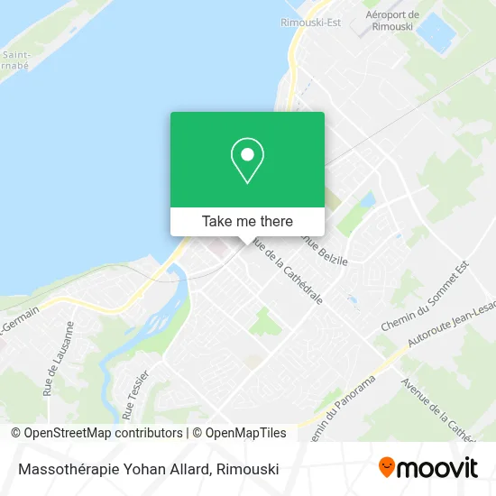 Massothérapie Yohan Allard map