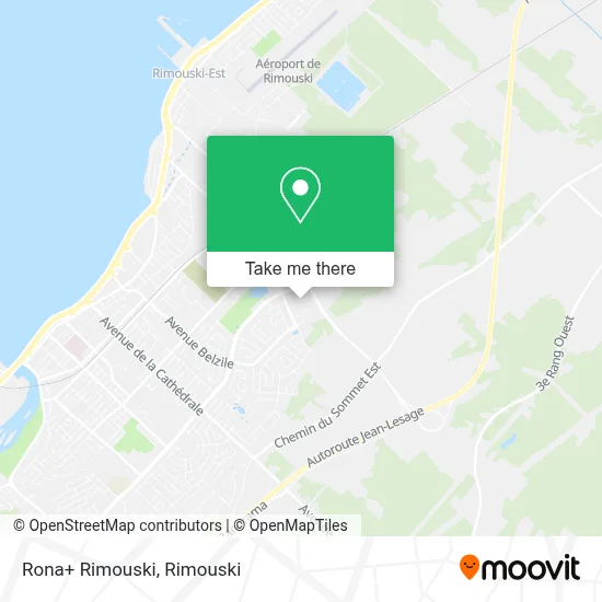 Rona+ Rimouski map