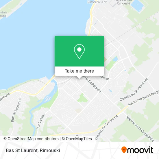 Bas St Laurent map