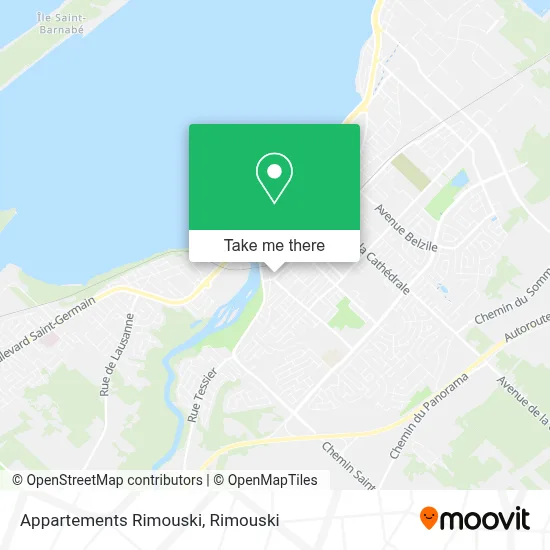 Appartements Rimouski map