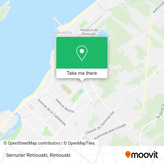 Serrurier Rimouski map