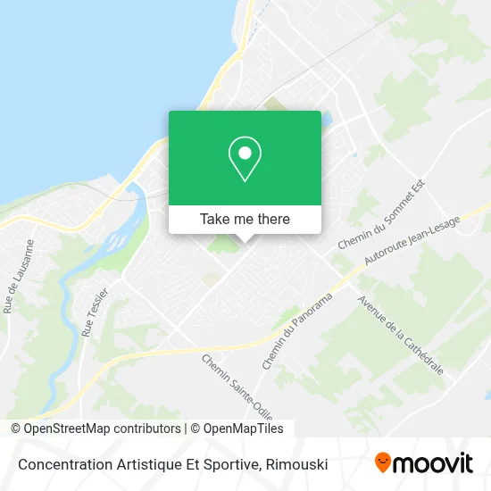 Concentration Artistique Et Sportive map