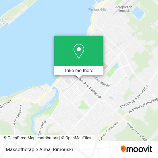 Massothérapie Alma map