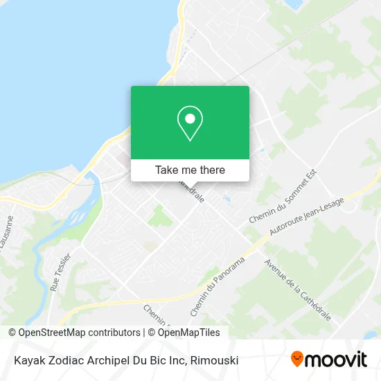 Kayak Zodiac Archipel Du Bic Inc map