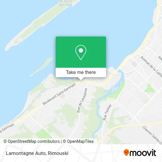 Lamontagne Auto map