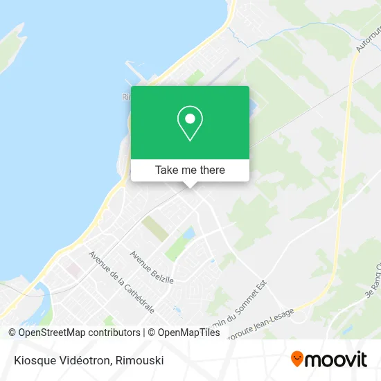 Kiosque Vidéotron map