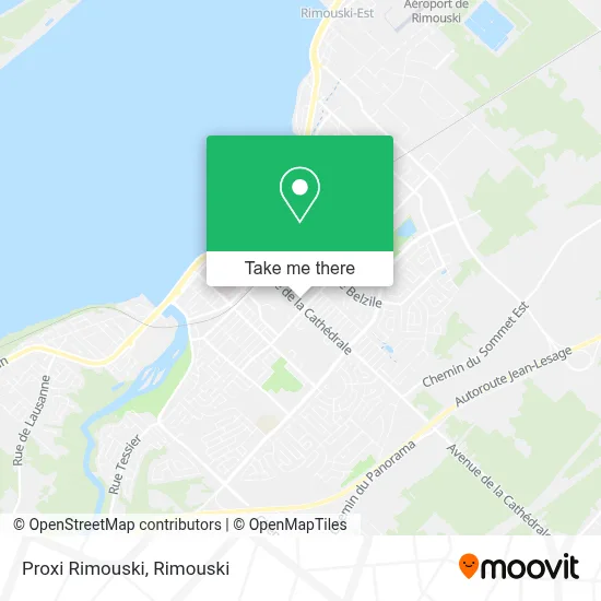 Proxi Rimouski map