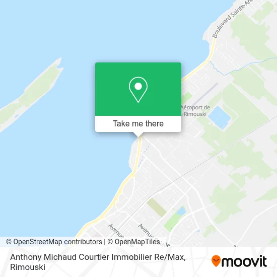 Anthony Michaud Courtier Immobilier Re / Max map