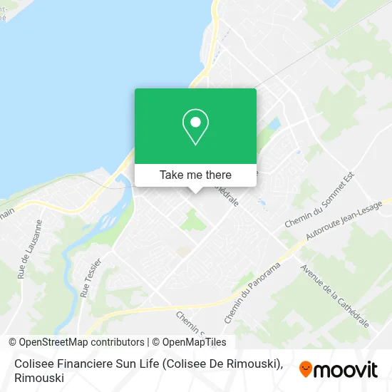 Colisee Financiere Sun Life (Colisee De Rimouski) map