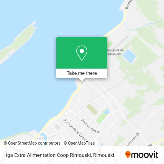 Iga Extra Alimentation Coop Rimouski map