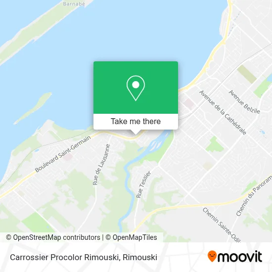 Carrossier Procolor Rimouski map