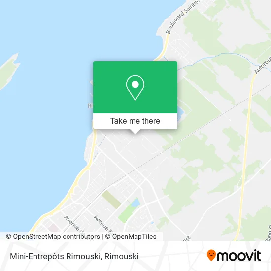 Mini-Entrepôts Rimouski map