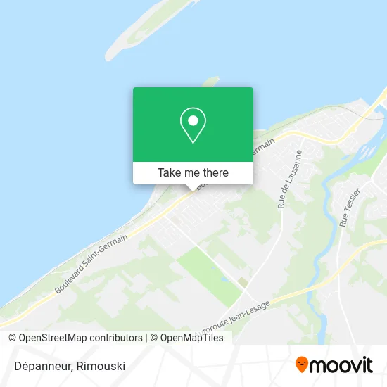 Dépanneur map