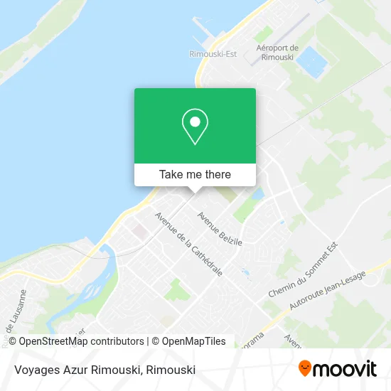 Voyages Azur Rimouski map