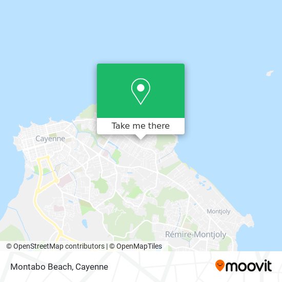 Montabo Beach map