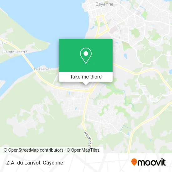 Z.A. du Larivot map