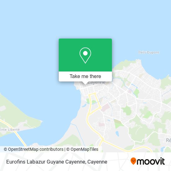 Eurofins Labazur Guyane Cayenne map