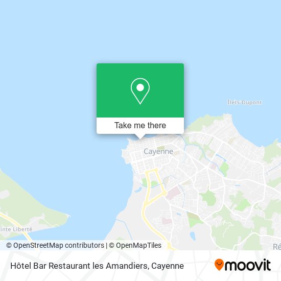Hôtel Bar Restaurant les Amandiers map